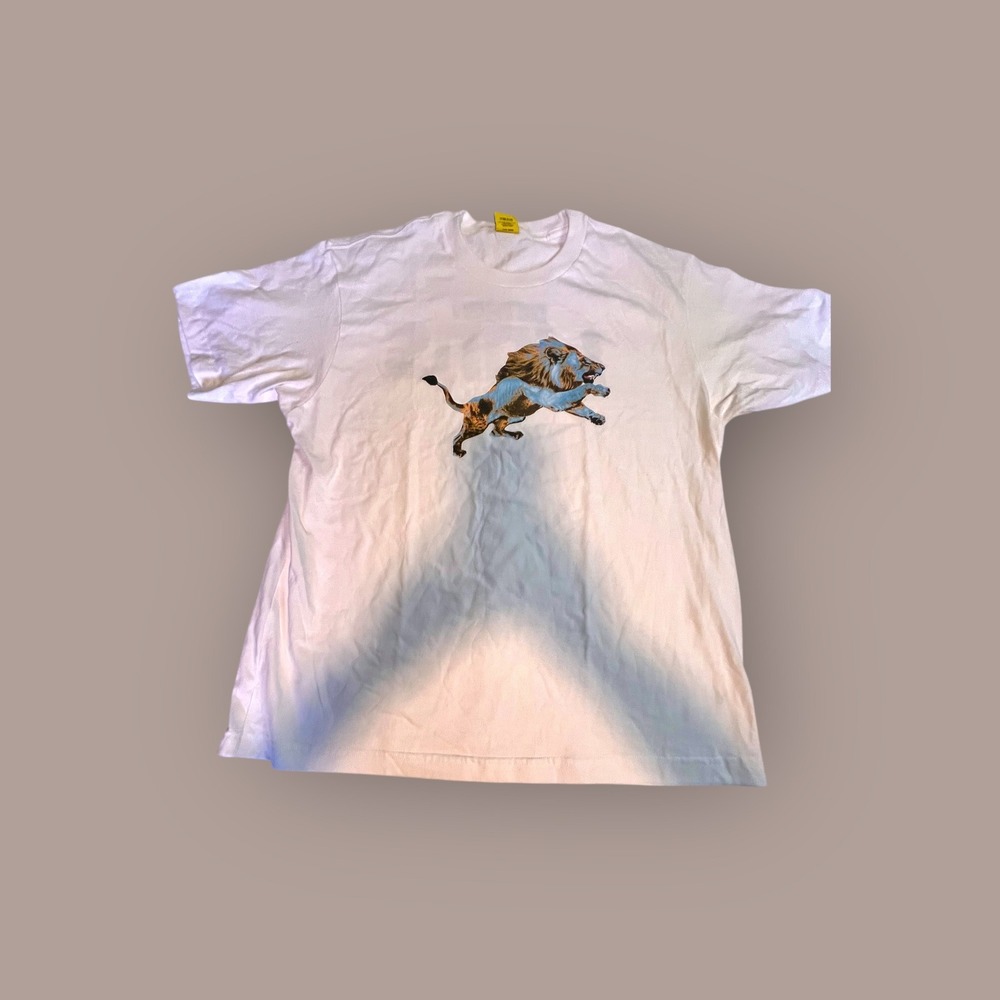 Golf Wang L Detroit Lions T-Shirt Mens White Excellent NFL Collaboration Tee